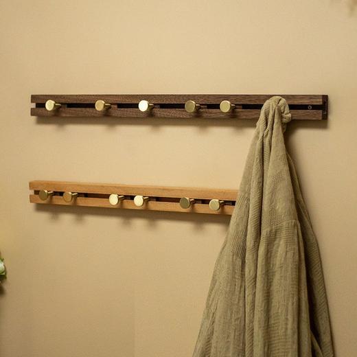 可移动实木挂衣钩免打孔创意入户进门挂钩卧室玄关挂衣架墙上壁挂 商品图6