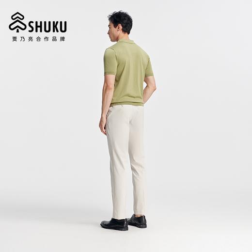SHUKU/舒库M6男款夏日清凉莱赛尔POLO衫商务休闲纯色POLO衫151224107101 商品图3