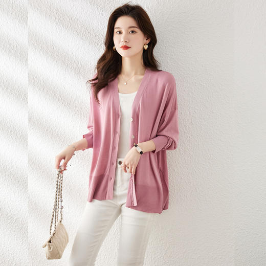 防晒开衫，薄款冰丝针织外套CC-AB6604 商品图2