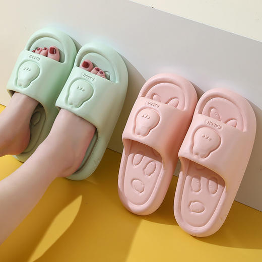 【超软底凉拖】夏季EVA室内户外凉拖鞋 家居可爱卡通小熊厚底防滑鞋 商品图3