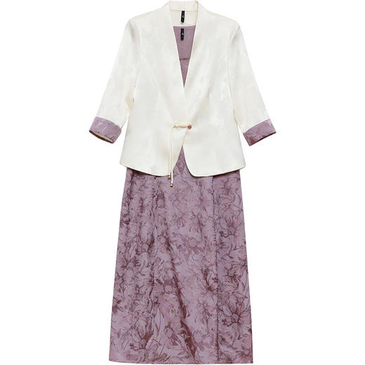 ALBB-夏款印花长款显瘦修身时尚内搭连衣裙 商品图4