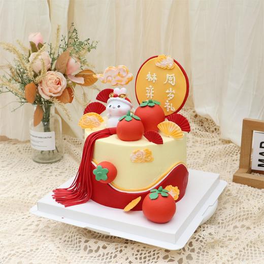 中国风兔兔周岁蛋糕 商品图1