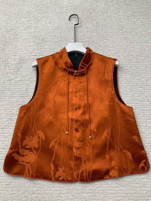 uma wan*提花盘扣马甲。 商品图3