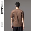 PINLI品立2024夏季新款男士烫钻短袖T恤潮牌大象印花休闲百搭上衣BG242111025 商品缩略图4