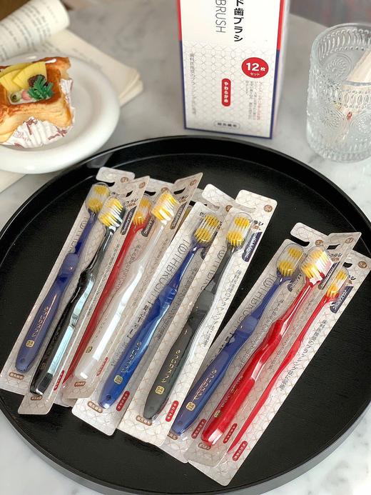 「19.9到手12支！日式款头牙刷」新款日式宽头牙刷软毛 居家日用12支独立包装54孔网红牙刷口腔护理 商品图1