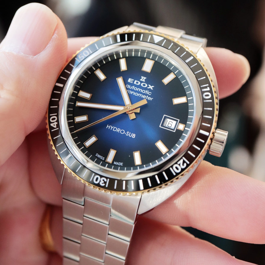 现货瑞士EDOX依度天文台认证自动机械潜水手表Hydrosub男士钢带