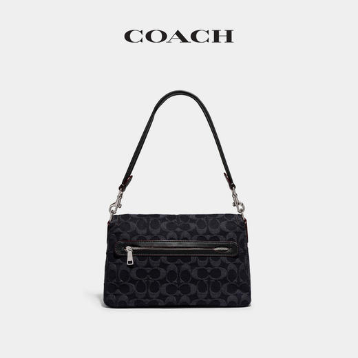 COACH蔻驰 女士经典标志丹宁布SOFT TABBY单肩包 商品图1