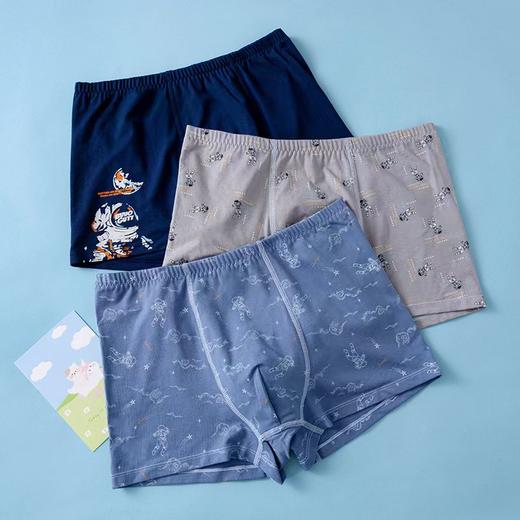 【内衣内裤任意拍2减10元】小沐佳桐儿童男女舒适内裤三条装，舒适高弹不勒PP，弹性针织橡筋，打造裸感体验，不勒大腿，舒适自由活动 商品图3