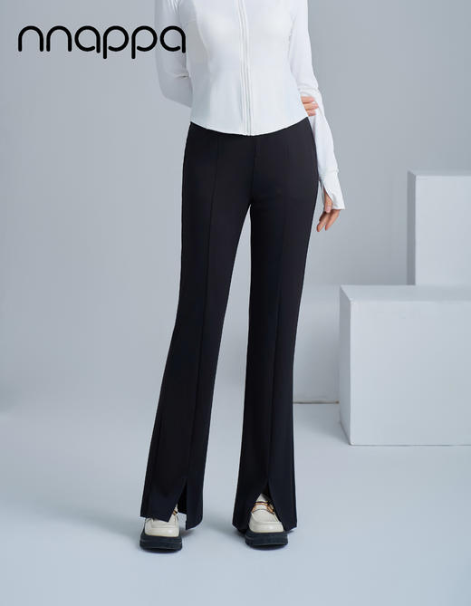 锦纶冰凉斜纹9分喇叭裤PA29279 商品图0