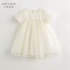 马克珍妮女童花边网纱拼接短袖连衣裙儿童裙子2024夏装新款240875 商品缩略图2