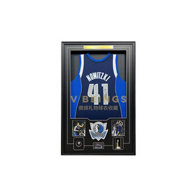 收藏系列 诺维斯基 独行侠队蓝色41号 亲笔签名球衣