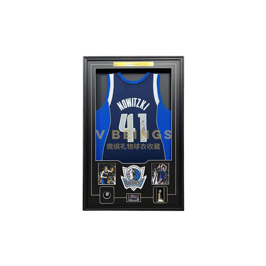 收藏系列 诺维斯基 独行侠队蓝色41号 亲笔签名球衣 商品图0