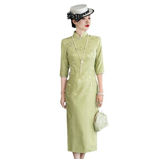 ALBB-高档真丝旗袍2025新款女日常复古改良高端中国风桑蚕丝旗袍连衣裙 商品图4