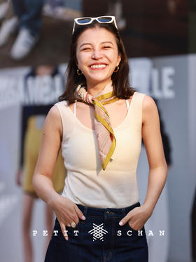 悄悄话 100%澳洲美丽诺羊毛春夏基础针织U领背心