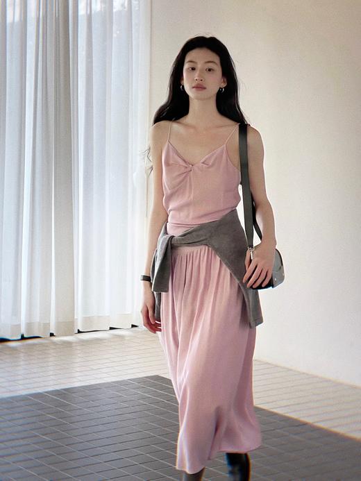 Even Vintage|天丝混纺 法式气质微光泽感系带度假风吊带连衣裙夏 商品图2