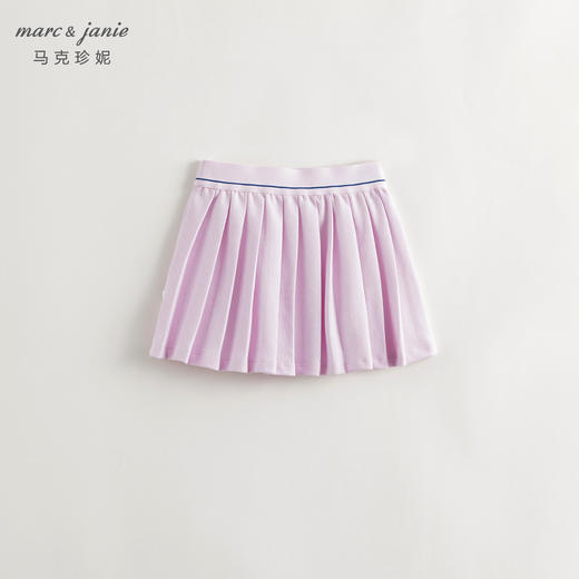 【凉感快干】马克珍妮女童运动字母百褶半身裙短裙夏装新款240827 商品图1