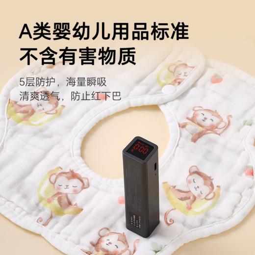 【品牌自营】孕味十足新生儿围嘴口水巾宝宝纱布防水围兜饭兜 0-3-6月1-2岁 商品图3