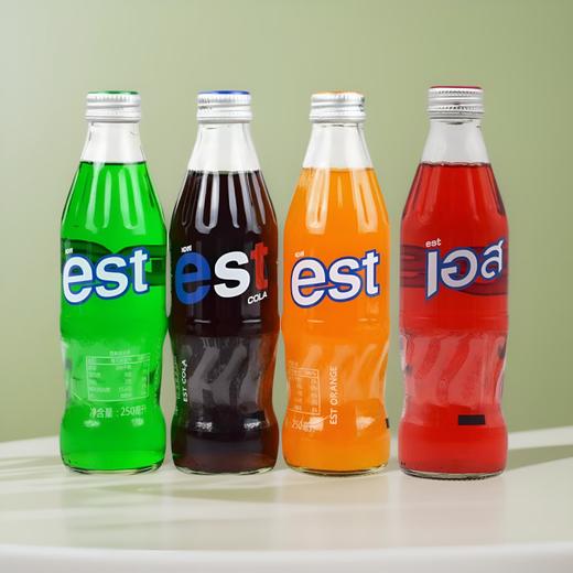 泰国est可乐味/橙味/奶油苏打味汽水250ml 泰国畅享汽水饮料冰爽一夏 023425/023426/023427/025501 商品图0