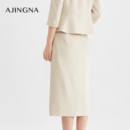 【商场同款】阿菁娜2024春季新款精致优雅直筒半裙A29C113015 商品图4