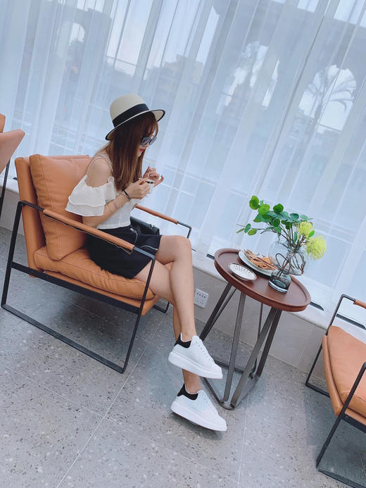 2024款  千吉娜Chigina 爆款韩版夏季新款休闲百搭板鞋 厚底增高运动女鞋 商品图0