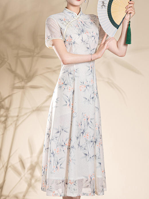 2024年轻中国风新款气质少女小清新优雅改良小个子旗袍 KK-2067 商品图1