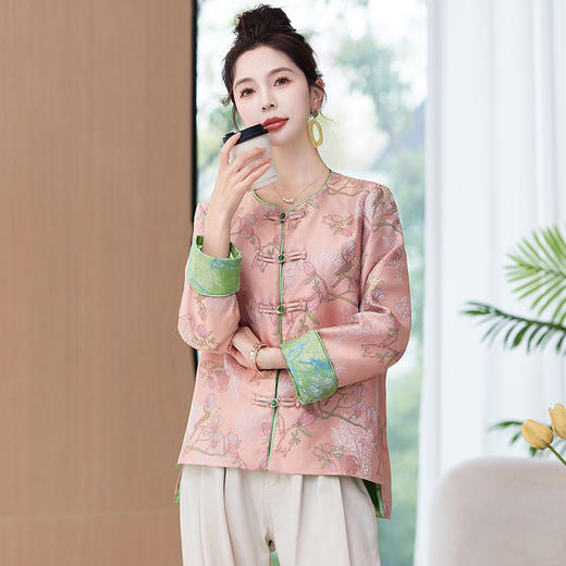 新中式轻国风外套，气质超好看小个子时尚洋气上衣HR-1190 商品图3