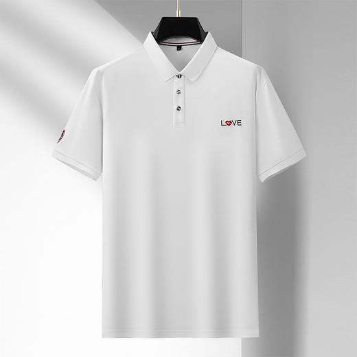 【新款DDA】大依优型大码刺绣短袖Polo衫翻领加肥加大男士大号弹力透气舒适夏季半袖透气 商品图1