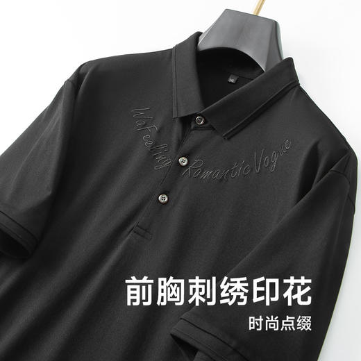 【新款DDA】大依优型大码短袖Polo衫翻领加肥加大男士大号弹力透气舒适夏季半袖透气 商品图2