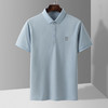【含蚕丝棉】罗蒙男士polo衫男短袖t恤男夏季凉爽冰丝t恤男短袖 商品缩略图1