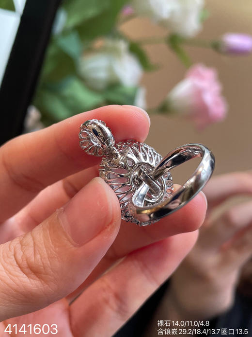 4141603，玻璃蛋面吊坠戒指两用款。具体价格微信咨询 商品图8