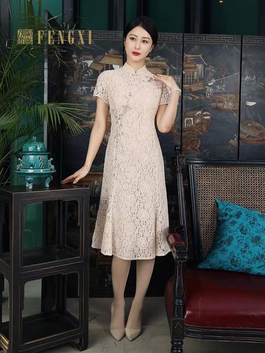 凤禧粉色旗袍 商品图0