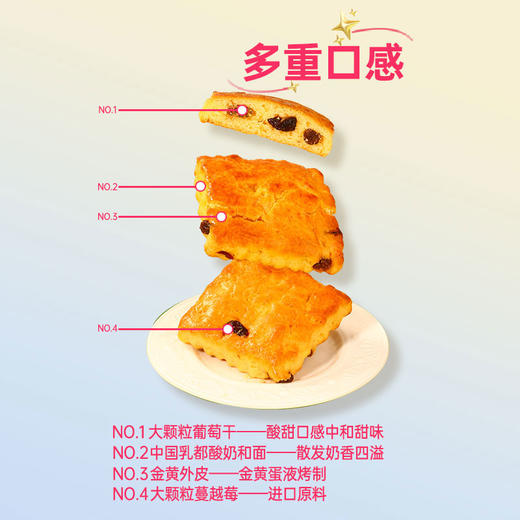 【店长推荐】海鹏家庭轻享装酸奶饼250g 商品图4