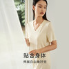 100%桑蚕丝 V领睡裙  A-5940 商品缩略图4