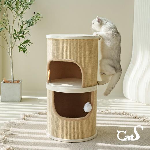 CatS转转树洞 双层猫窝剑麻抓桶猫窝猫爬架猫抓柱 商品图1