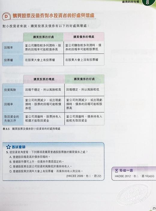 【中商原版】DSE香港中学文凭考试香港高考 新高中经济学探索 学生用书2 厂商与生产(必修部分) (2019年第三版) 香港培生教辅 应试备考练习题 商品图7