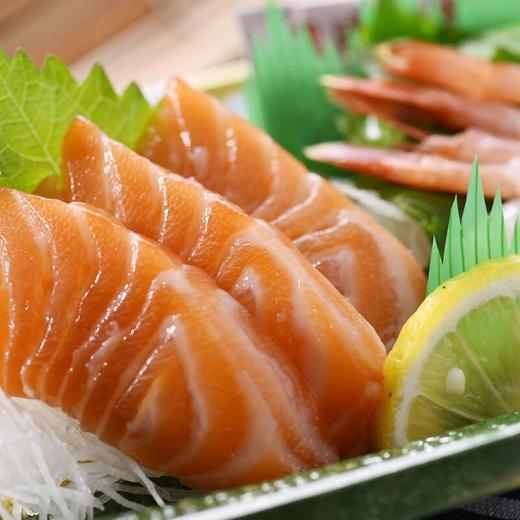 2点刺身(三文鱼+北极甜虾 )/份 原料生长地：【海产品】三文鱼-挪威；甜虾-山东 商品图1