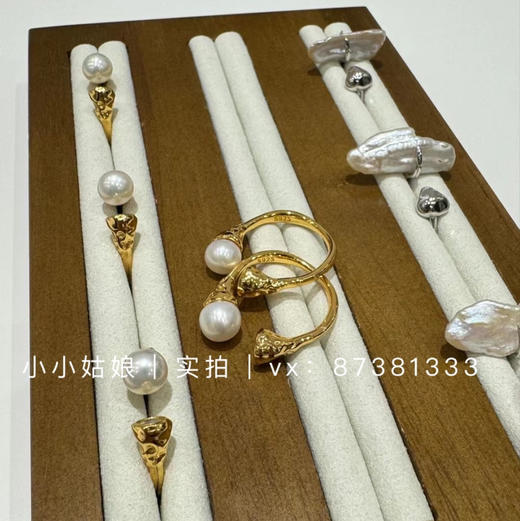 纯天然淡 珍珠戒指 商品图0