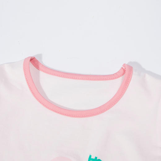 贝贝怡女童短袖2024夏季新款薄款甜美可爱圆领t恤女ZB2DS023 商品图5
