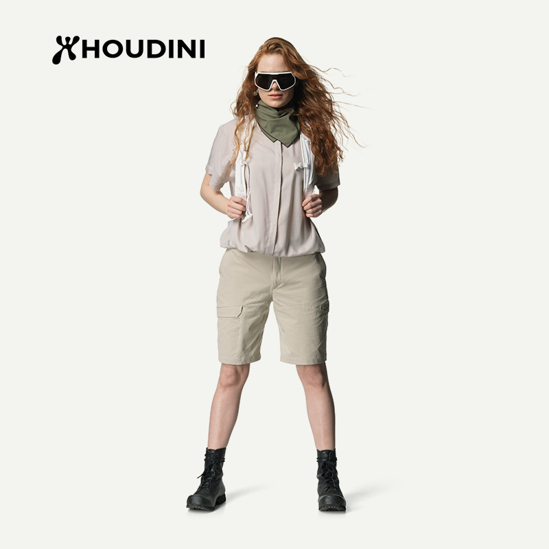 HOUDINI胡丁尼 Go Shorts 走起 女户外防泼水抗撕裂休闲徒步短裤 860027