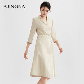 【商场同款】阿菁娜2024春季新款春日简约连衣裙A29C112061