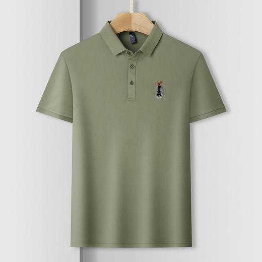 【精美绣花】罗蒙男士商务polo衫男短袖男夏季薄款速干男士短袖t恤男 商品图4