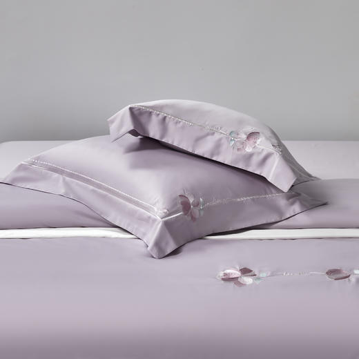 雅韵宫廷刺绣系列 清莹-烟紫 38.4%莱赛尔 61.6%棉 商品图3