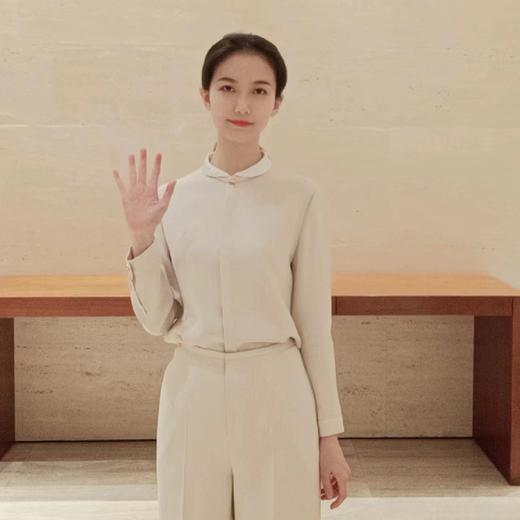 【à perles】超级重磅藕粉色36姆米真丝衬衣【现货】 商品图2