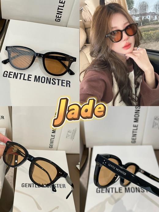 可爱一百分! ! 2024新款GM Jade 小脸bb会爱的圆润小黑超🕶️ 进口轻量板材  上脸幼态高级 质感无敌赞  非常的百搭日常素颜也可以佩戴 〰️ 商品图2