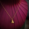 古法黄金点钻系列 连绵不断如意纹满钻足金葫芦锁骨链项链 商品缩略图4