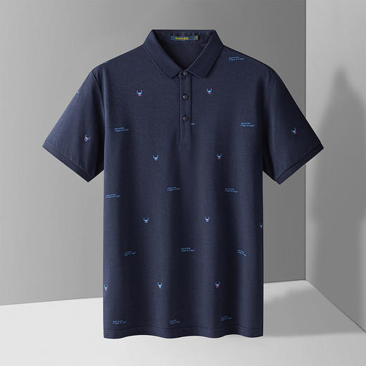 【含桑蚕丝+莫代尔】罗蒙男士polo衫男短袖夏季速干t恤男短袖男t恤 商品图4