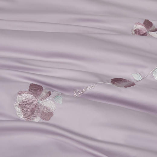 雅韵宫廷刺绣系列 清莹-烟紫 38.4%莱赛尔 61.6%棉 商品图4