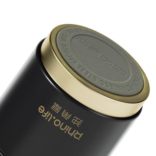 TD50203811 独角犀简约双饮咖啡杯曜石黑500mL 商品图2