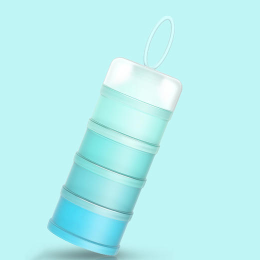 【独立分层不串味 一盒全搞定】宝宝便携式奶粉盒儿童零食盒4层大容量奶粉格零食分装盒母婴用品 商品图6