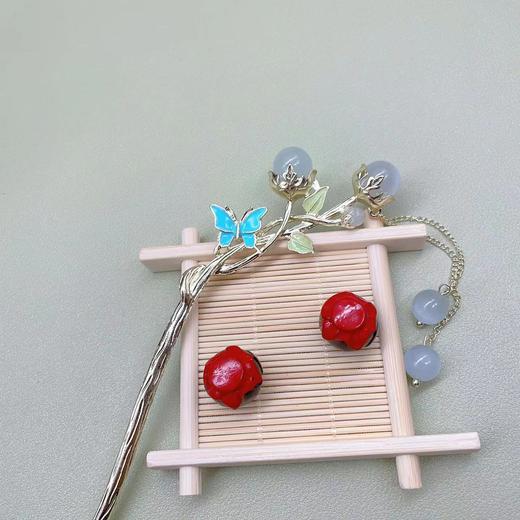 【赠品】熙世界新中式水晶流苏发簪简约高级感盘发簪子 商品图3